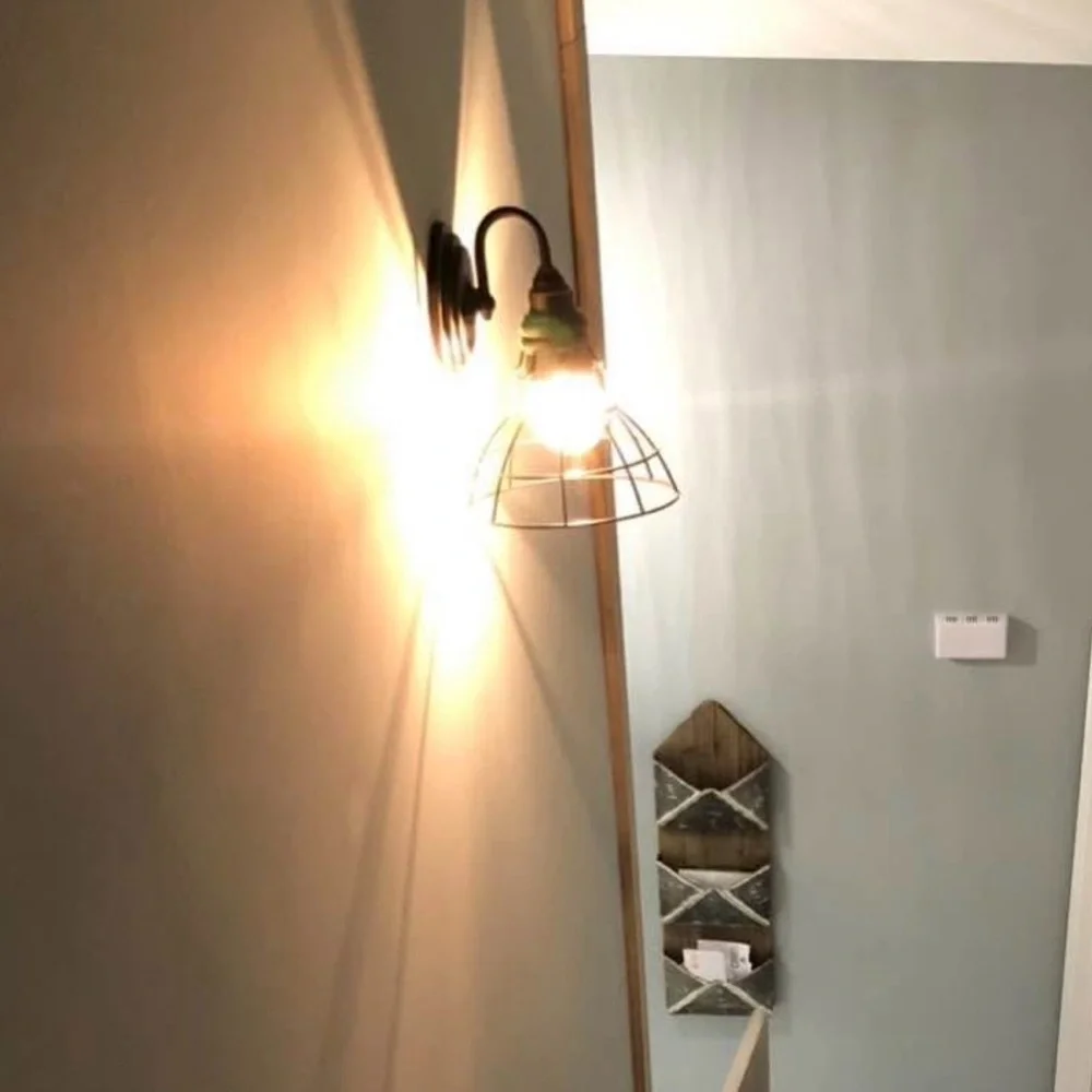 Brass Wall light home decor farmhouse. (Wired) Lowe’s